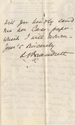 Image of Case 6351 8. Letter from Mrs Brandreth, Sec. of Rose Cottage Home For Girls to Edward Rudolf 15 August 1898
 page 4