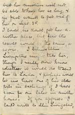 Image of Case 6424 14. Letter from Miss Snowden about A. being given notice by her employer  12 August 1902
 page 3