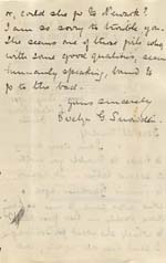 Image of Case 6424 14. Letter from Miss Snowden about A. being given notice by her employer  12 August 1902
 page 4