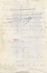 Image of Case 6428 6. Letter from the Tattenhall Home mentioning that J. will arrive that day  5 May 1898
 page 2