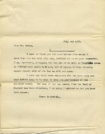 Image of Case 6537 14. Copy letter to Mr C.A. Stein regarding H.  4 July 1900
 page 1