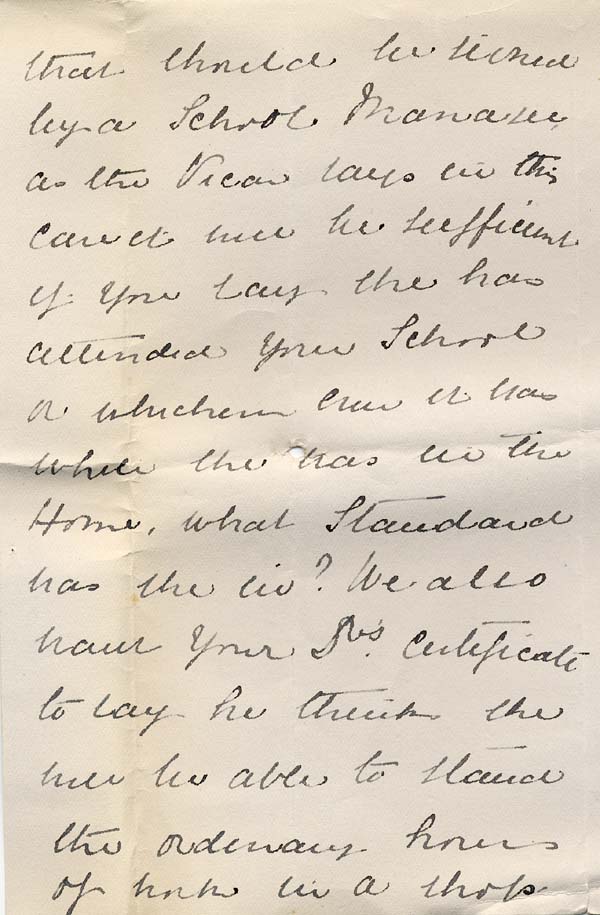 Large size image of Case 8587 21. Letter from Miss B. to St Nicholas' Home about E's future employment  25 January 1910
 page 2