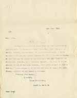 Image of Case 8625 16. Copy letter from Revd Edward Rudolf to E's employer  1 June 1909
 page 1