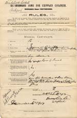 Image of Case 8650 3. Medical certificate  c. 12 December 1901
 page 1