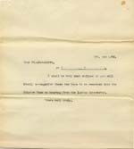 Image of Case 8723 9. Copy letter to Miss Ratcliffe  3 February 1902
 page 1