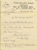 Image of Case 8723 16. Letter from Mr Kirby agreeing to take W.  26 August 1902
 page 1