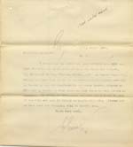 Image of Case 8723 17. Copy letter to Miss Ratcliffe letting her know the arrangements for W's transfer to London  28 August 1902
 page 1
