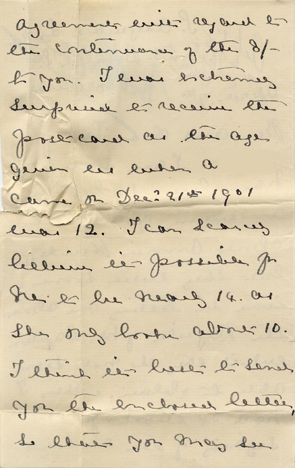 Large size image of Case 8790 9. Letter from Sister Laura  7 April 1902
 page 2