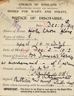 Image of Case 9059 3. Notice of discharge  9 December 1912
 page 2