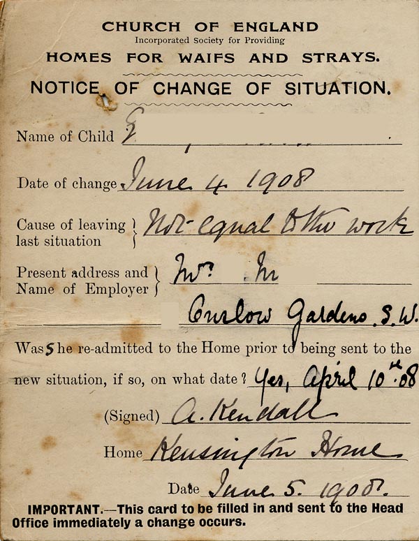 Large size image of Case 9126 7. Notice of change of situation  5 June 1908
 page 2