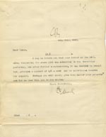 Image of Case 9126 5. Copy letter to Miss J. giving the decision to accept E. providing a contribution towards her support could be guaranteed  8 July 1902
 page 1