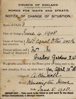 Image of Case 9126 7. Notice of change of situation  5 June 1908
 page 2