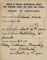 Image of Case 9131 3. Notice of discharge  21 December 1903
 page 2