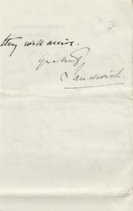 Image of Case 9146 6. Letter from the Earl of Sandwich about the arrangements for receiving the boys from Cambridge  15 July 1905
 page 2