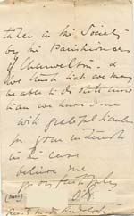 Image of Case 9308 5. Letter from Mrs O'B. expressing pleasure that J. has been accepted by the Society  29 November 1902
 page 2