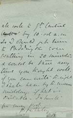Image of Case 9308 9. Letter from Mrs O'B. about travel arrangements  9 December 1902
 page 2