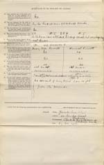 Image of Case 9315 2. Copy of the above form  27 November 1902
 page 2