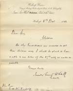 Image of Case 9315 7. Letter from the Worksop Union enquiring about places for the girls  6 December 1902
 page 1