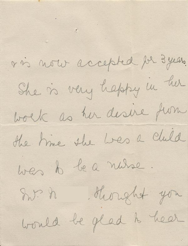 Large size image of Case 9380 5. Part of a letter about S's life since leaving the Birkenhead Home  14 November 195
 page 3