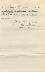 Image of Case 9498 25. Letter from the Islington Home to Revd Edward Rudolf replying to the letter of 25 April, giving a good account of A. and hoping the Devizes Union will continue to contribute  19 May 1910
 page 2