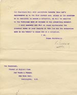 Image of Case 9498 34. Letter from the Devizes Union saying they will support A. up to the end of the year and will then receive him into the Workhouse at Devizes  9 December 1910
 page 2