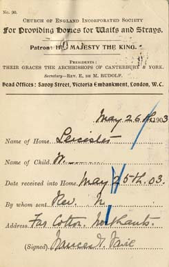 Large size image of Case 9616 6. Admission card.  [J. mistakenly called W.]  26 May 1903
 page 2
