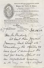 Image of Case 9616 3. Letter from the Honorary Secretary of the Leicester Home, Mrs Frances Faire  23 February 1903
 page 1