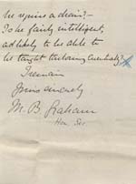 Image of Case 9627 7. Letter from Mrs M.B. Graham of St Martin's requesting further information about J.  19 May 1903
 page 3