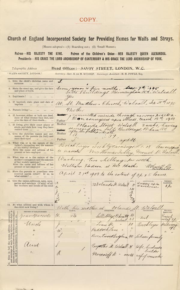 Large size image of Case 9635 2. Copy of the application form
 page 1