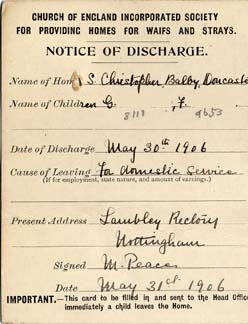 Large size image of Case 9653 5. Notice of discharge  30 May 1906
 page 2