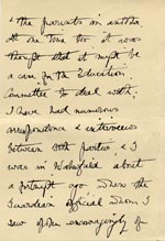 Image of Case 9662 14. Letter from Miss Stancliffe detailing the administrative problems she has encountered dealing with the Poor Law Authorities  6 April 1910
 page 2