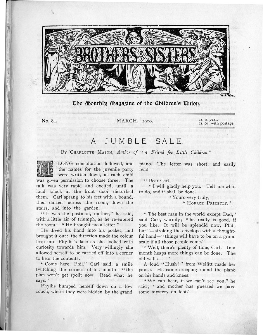 Brothers and Sisters March 1900 - page 1