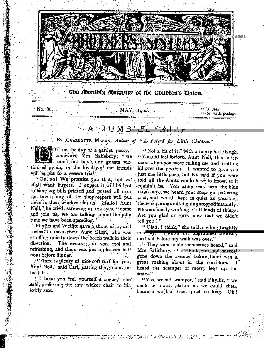 Brothers and Sisters May 1900 - page 1