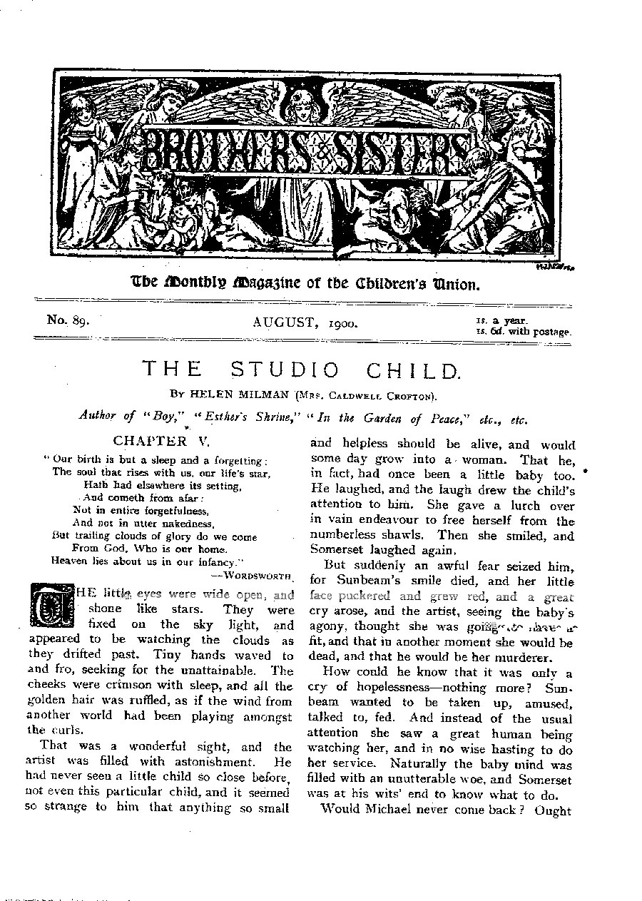 Brothers and Sisters August 1900 - page 1