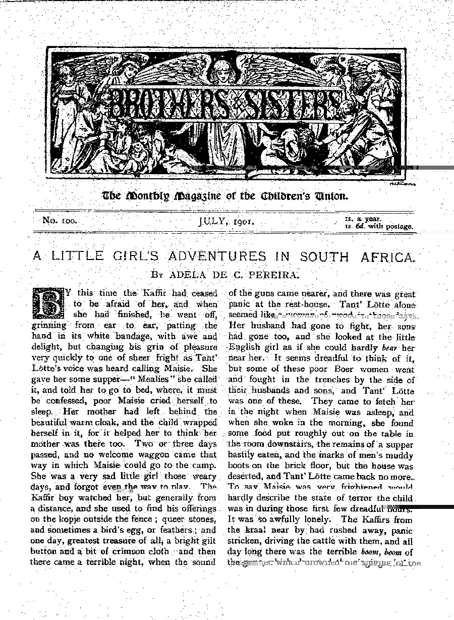 Brothers and Sisters July 1901 - page 1