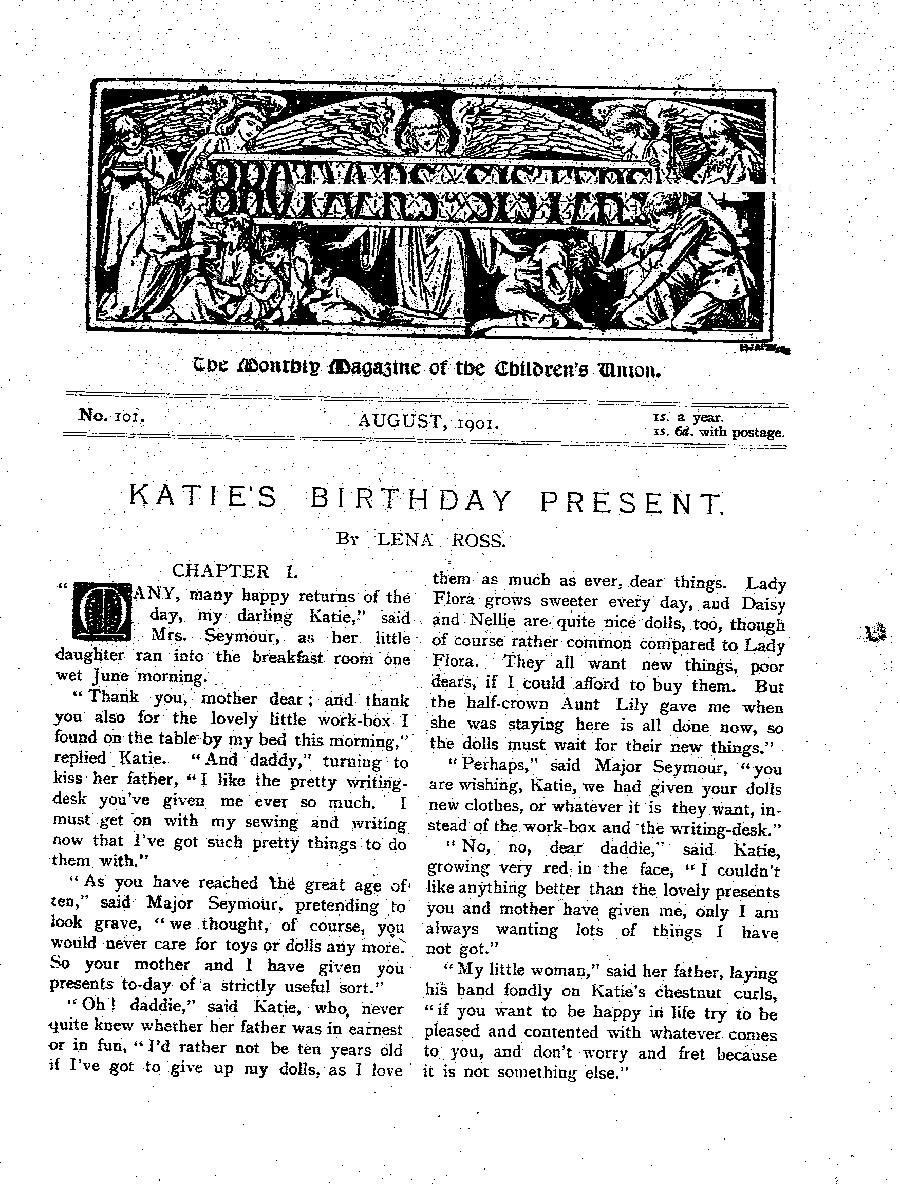 Brothers and Sisters August 1901 - page 1