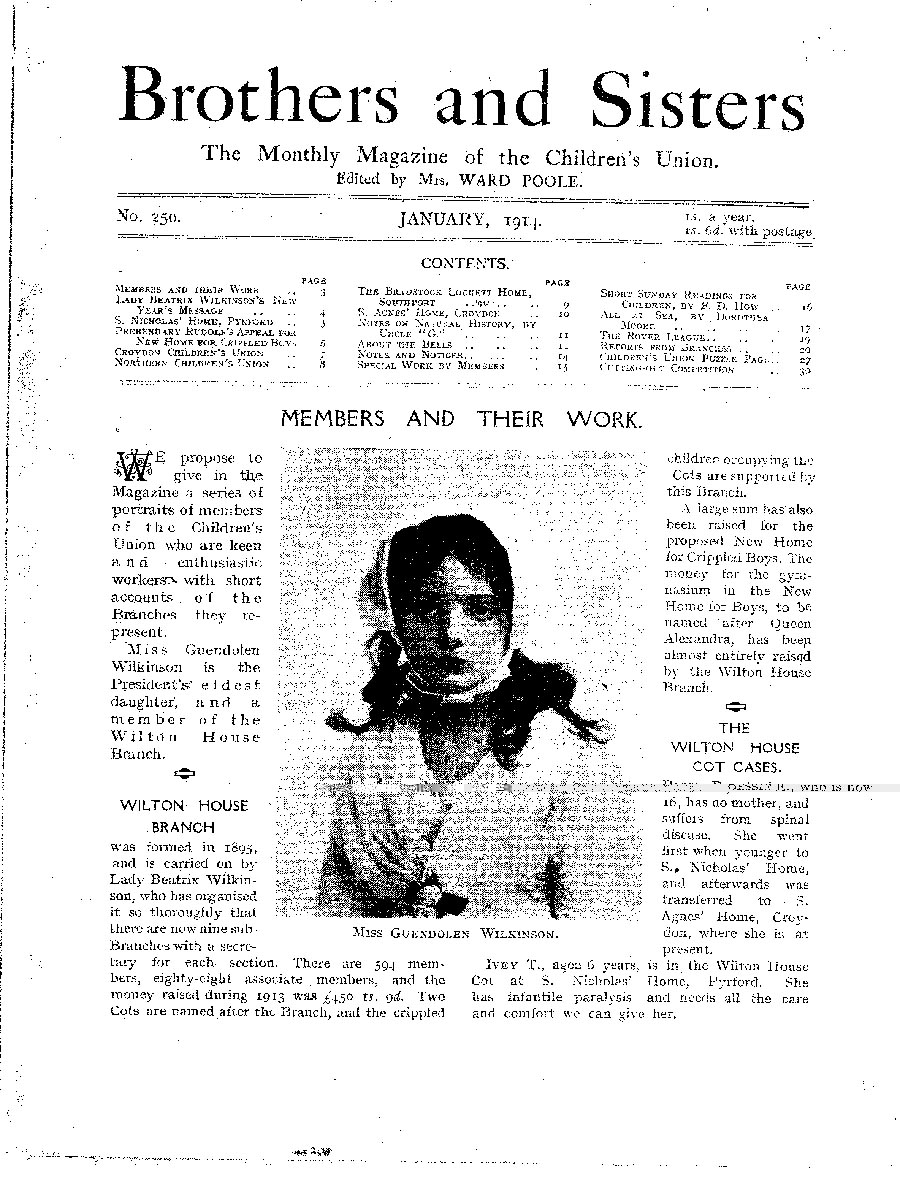 Brothers and Sisters January 1914 - page 1