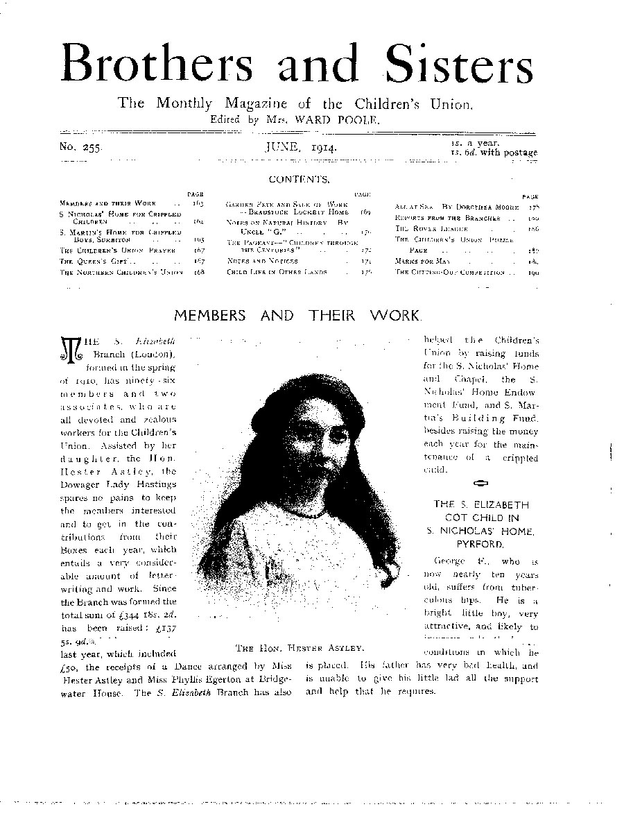 Brothers and Sisters June 1914 - page 1