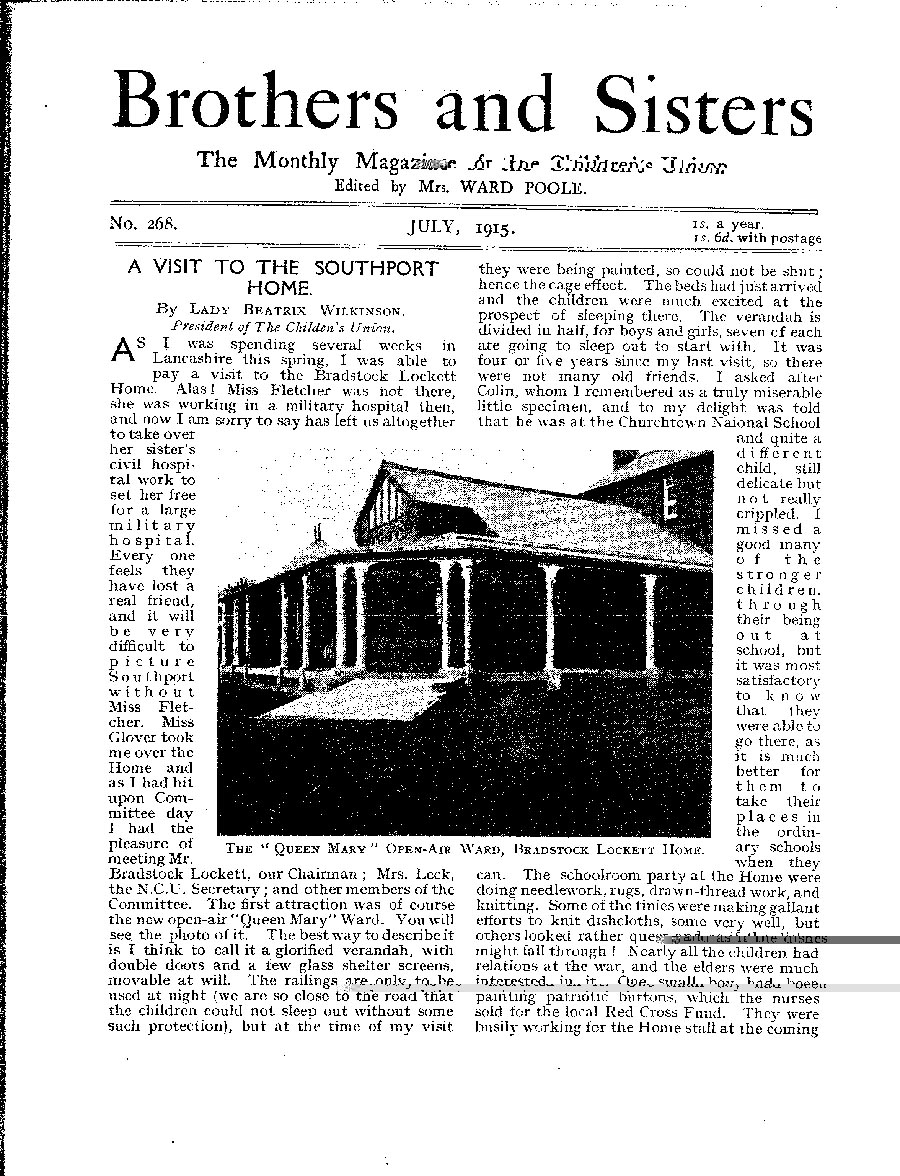 Brothers and Sisters July 1915 - page 1