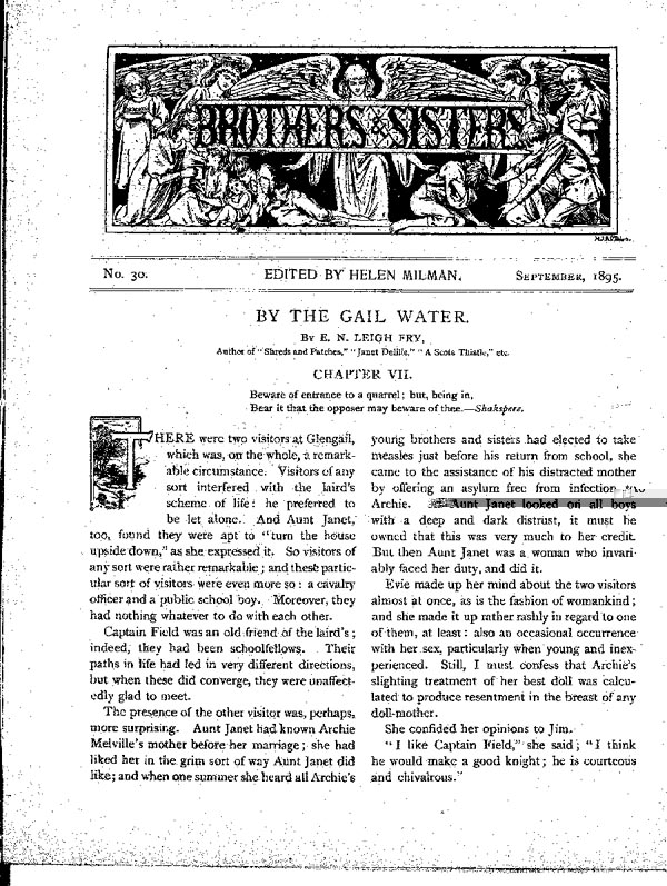 Brothers and Sisters September 1895 - page 1
