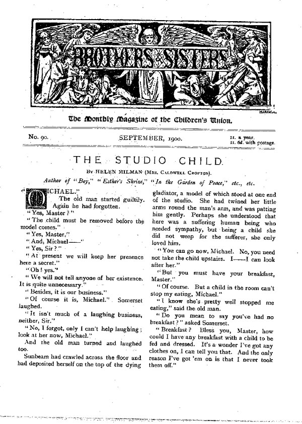 Brothers and Sisters September 1900 - page 1