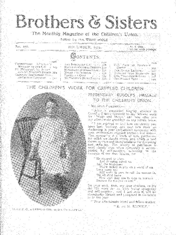Brothers and Sisters November 1912 - page 1