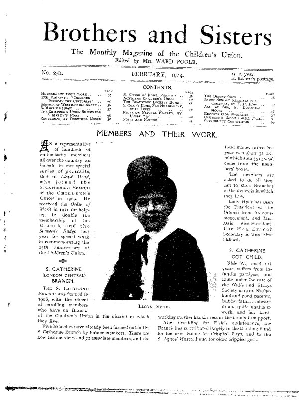 Brothers and Sisters February 1914 - page 1