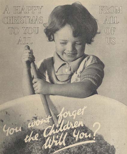 It was traditional for every child in the Home to stir the Christmas pudding and to make a wish. 