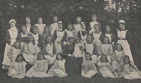 Girls and staff of the Kettering Home