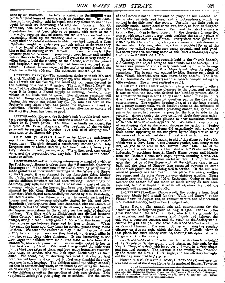 Our Waifs and Strays September 1894 - page 135
