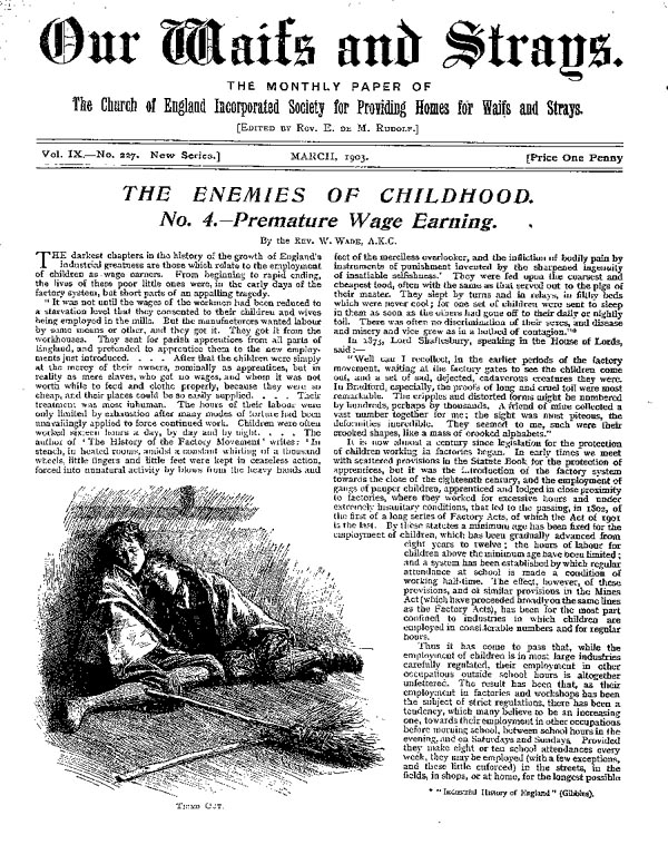 Our Waifs and Strays March 1903 - page 49