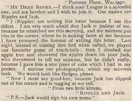 Letter from Ripples and Jack