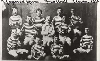 Many boys' homes had their own football team, which would compete in the local league.