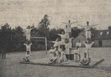 The Sampford Peverell Gymnastic Squad was always a favourite at local fêtes. 